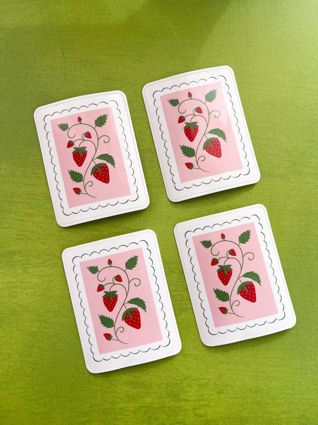Strawberry Stamp Sticker