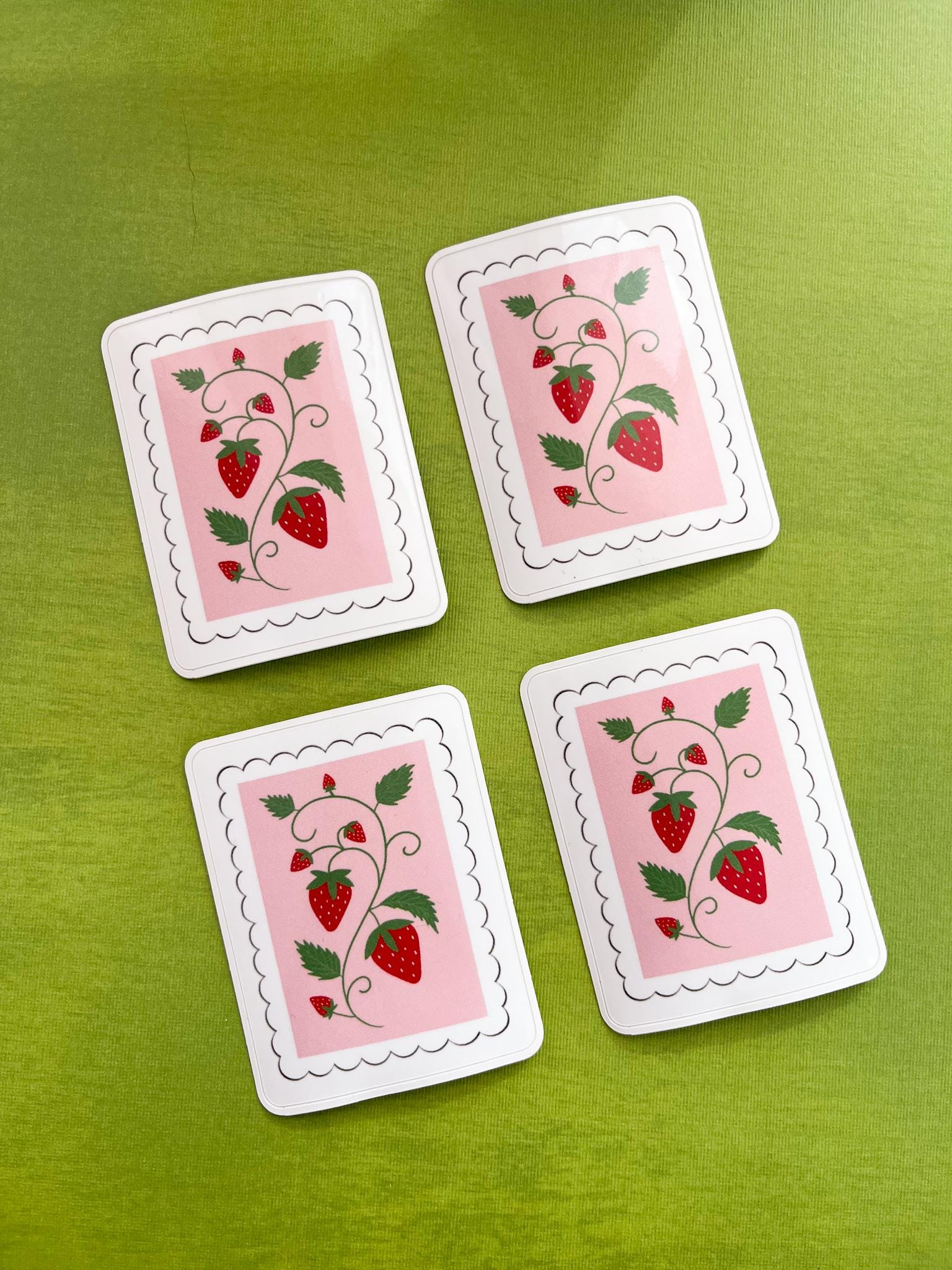 Strawberry Stamp Sticker