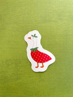 Strawberry Goose Sticker