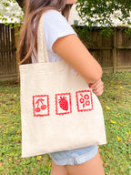 Berry Sweet Stamp Tote Bags