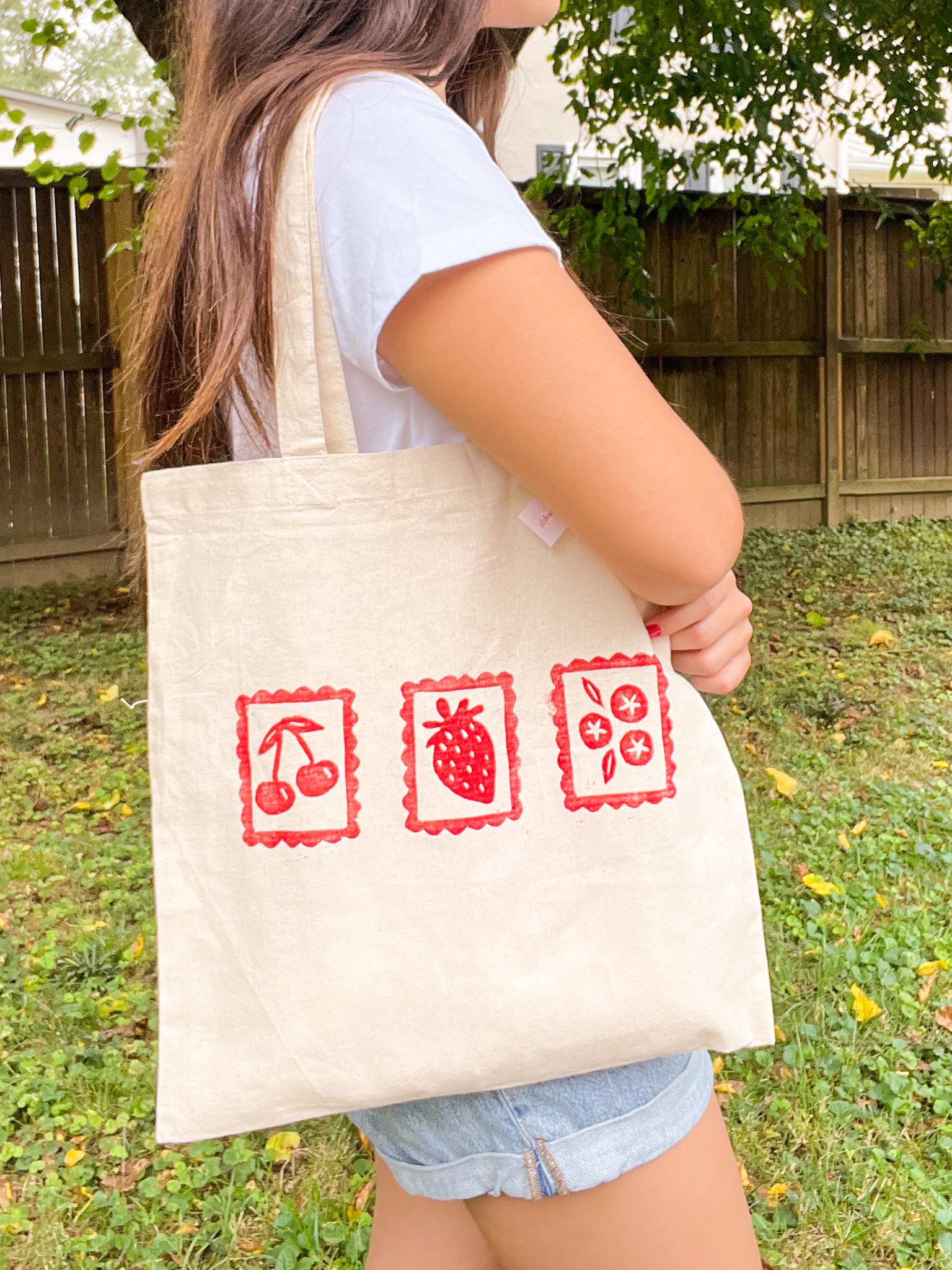 Berry Sweet Stamp Tote Bags