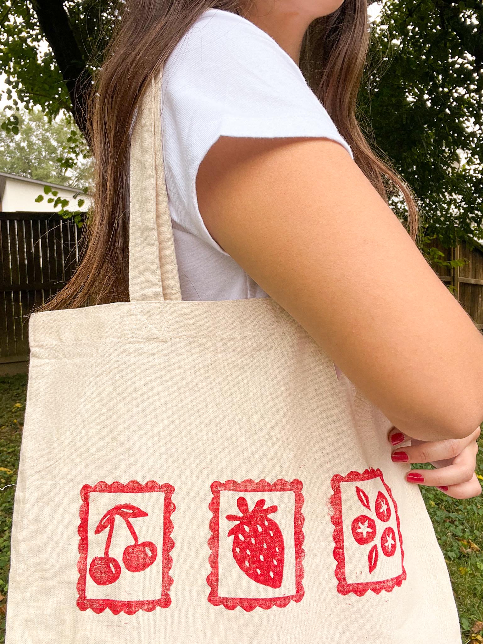 Berry Sweet Stamp Tote Bags