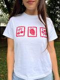 Berry Sweet Fruit Stamp Boxy Tee