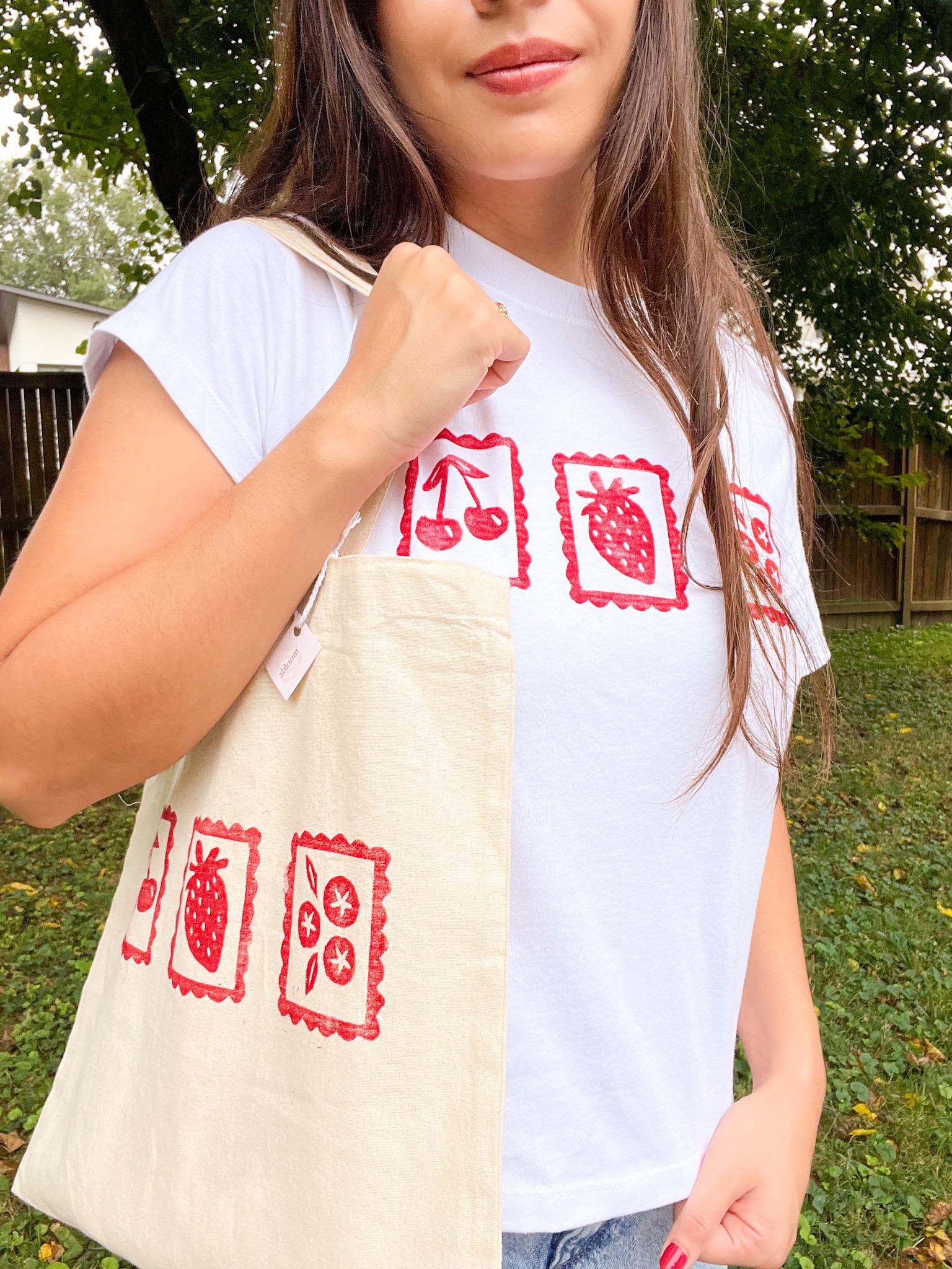 Berry Sweet Stamp Tote Bags