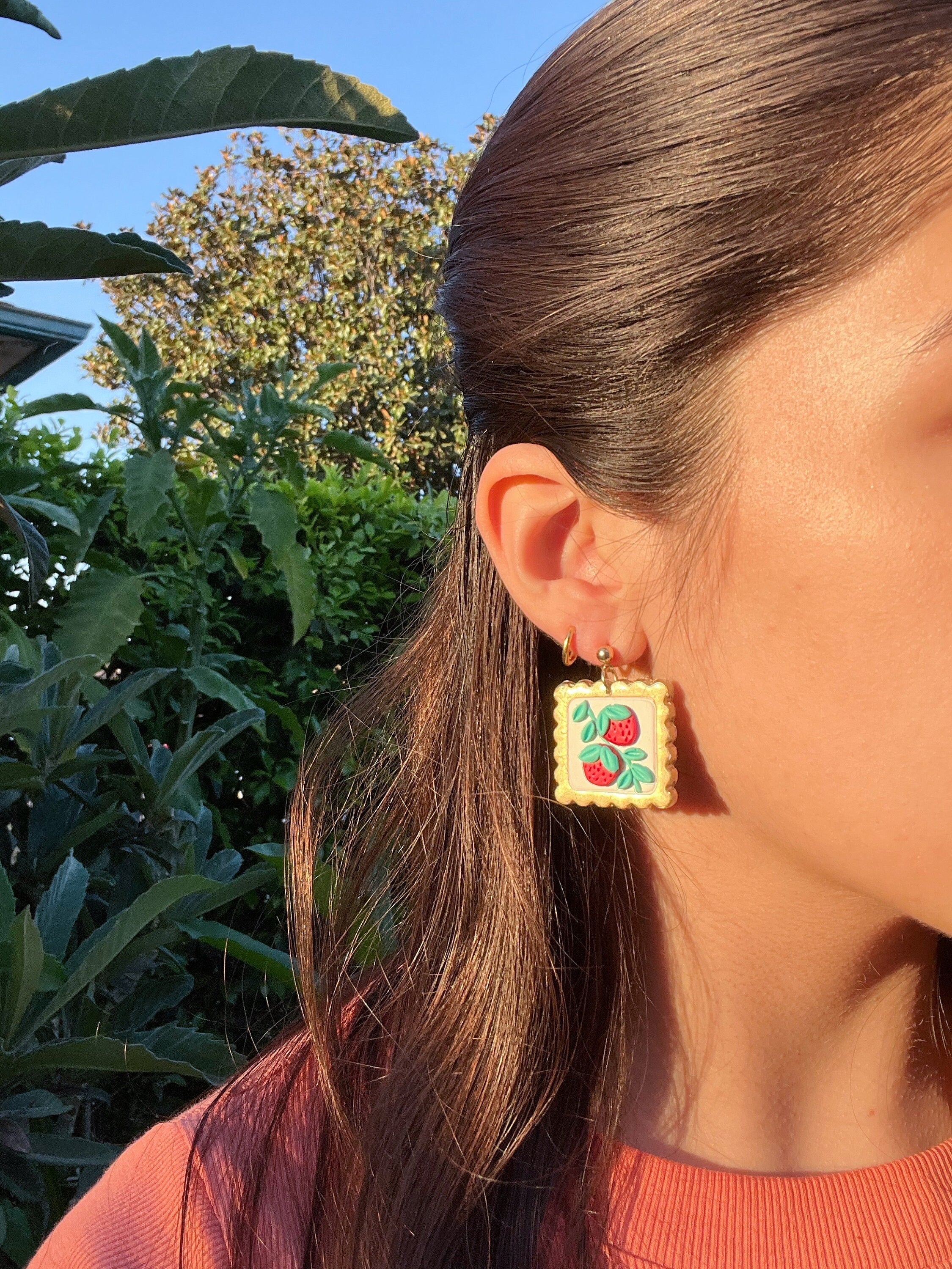 Fruit Postage Stamp Dangles