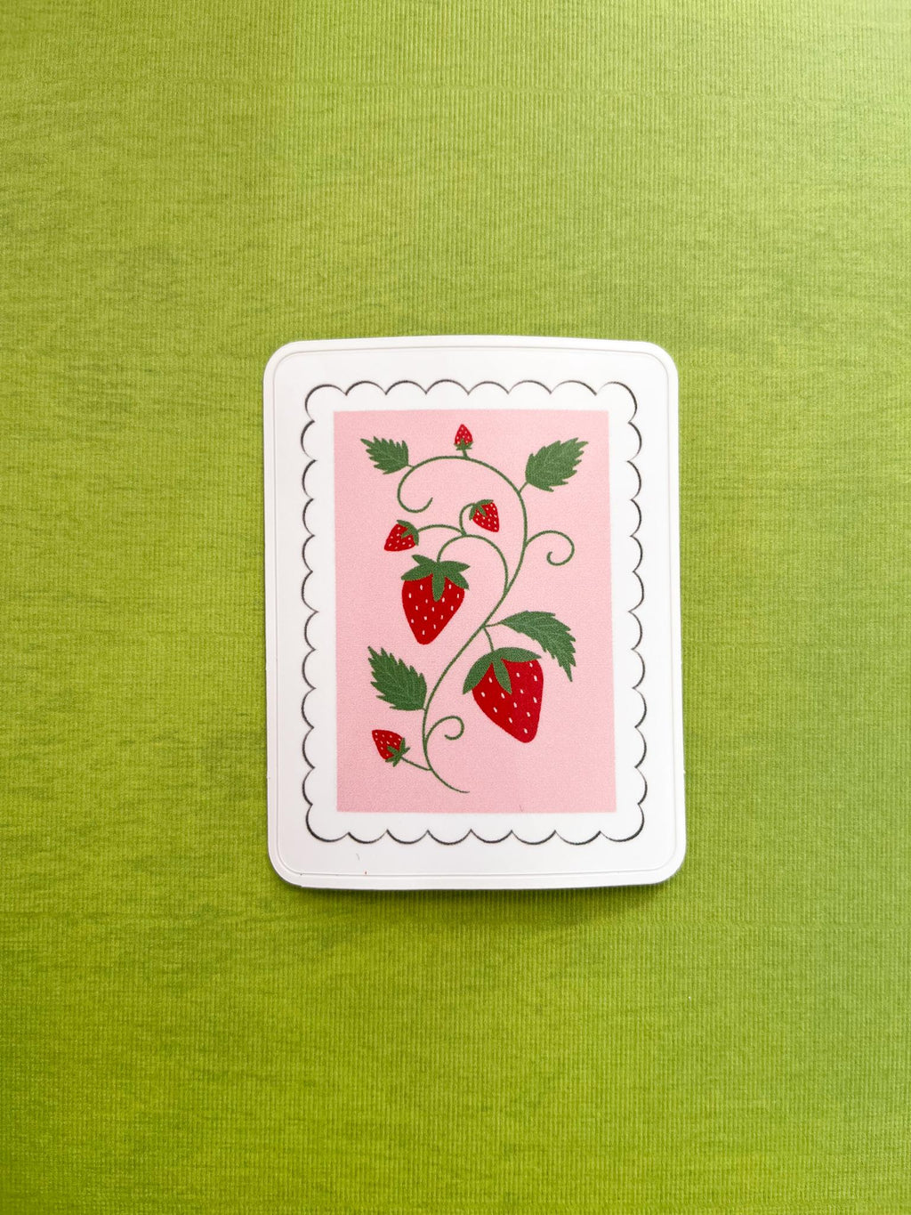 Strawberry Stamp Sticker