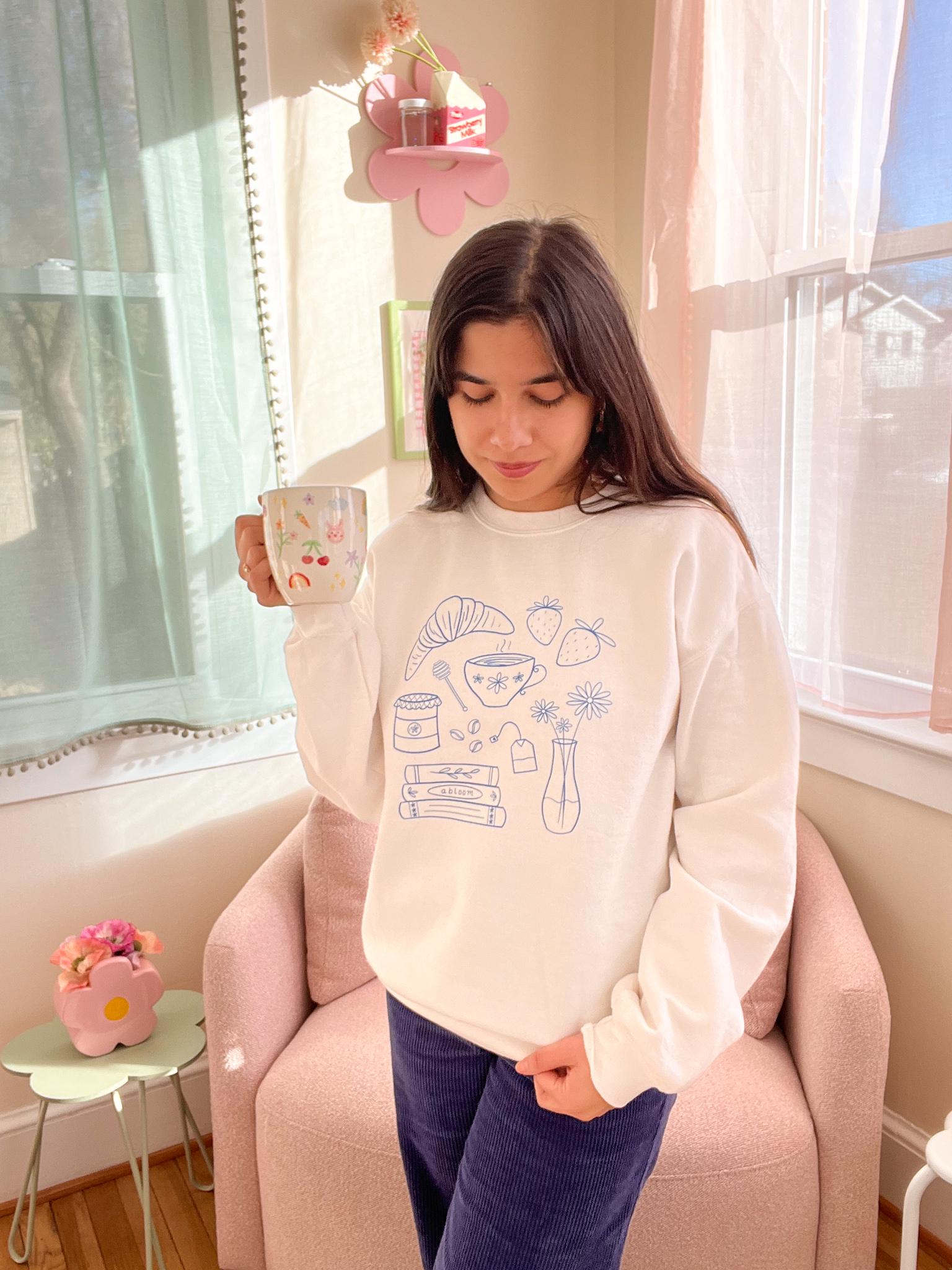 Cozy Sunday Morning Doodles Sweatshirt