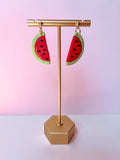 watermelon fruit earrings
