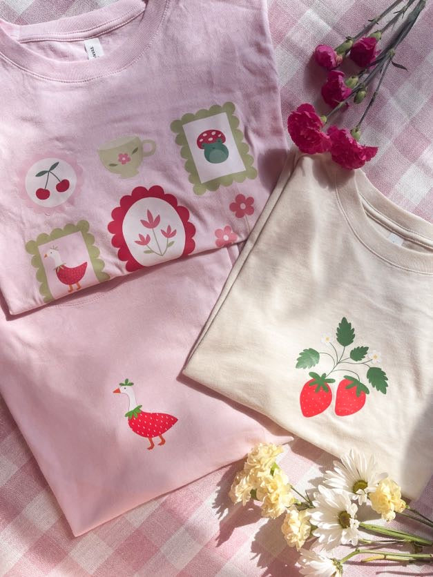 Cozy Cottagecore Stamps T-Shirt