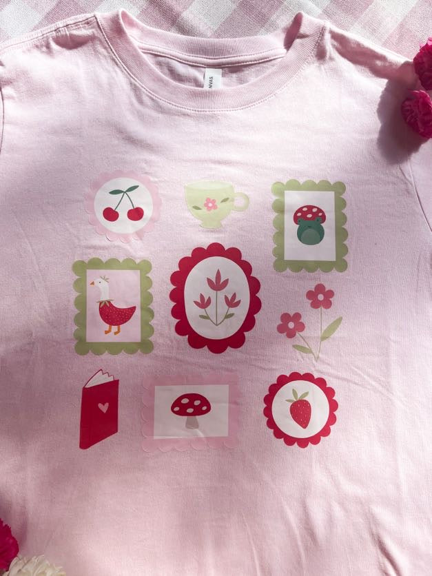 Cozy Cottagecore Stamps T-Shirt