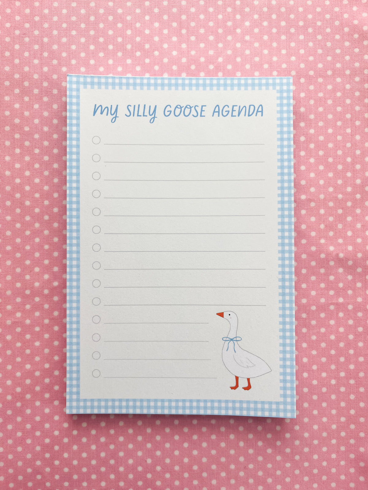 My Silly Goose Agenda Notepad