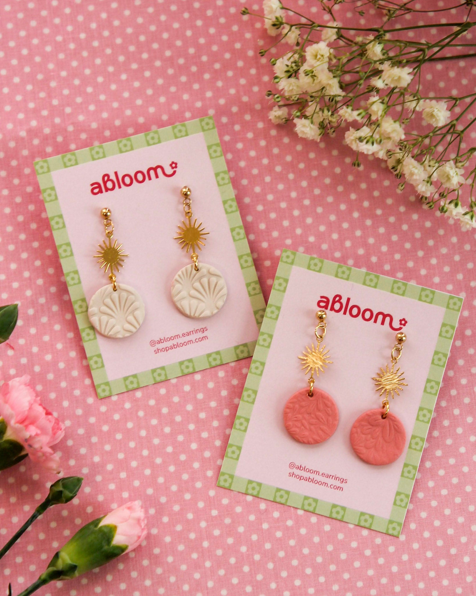 Textured Charm Earrings