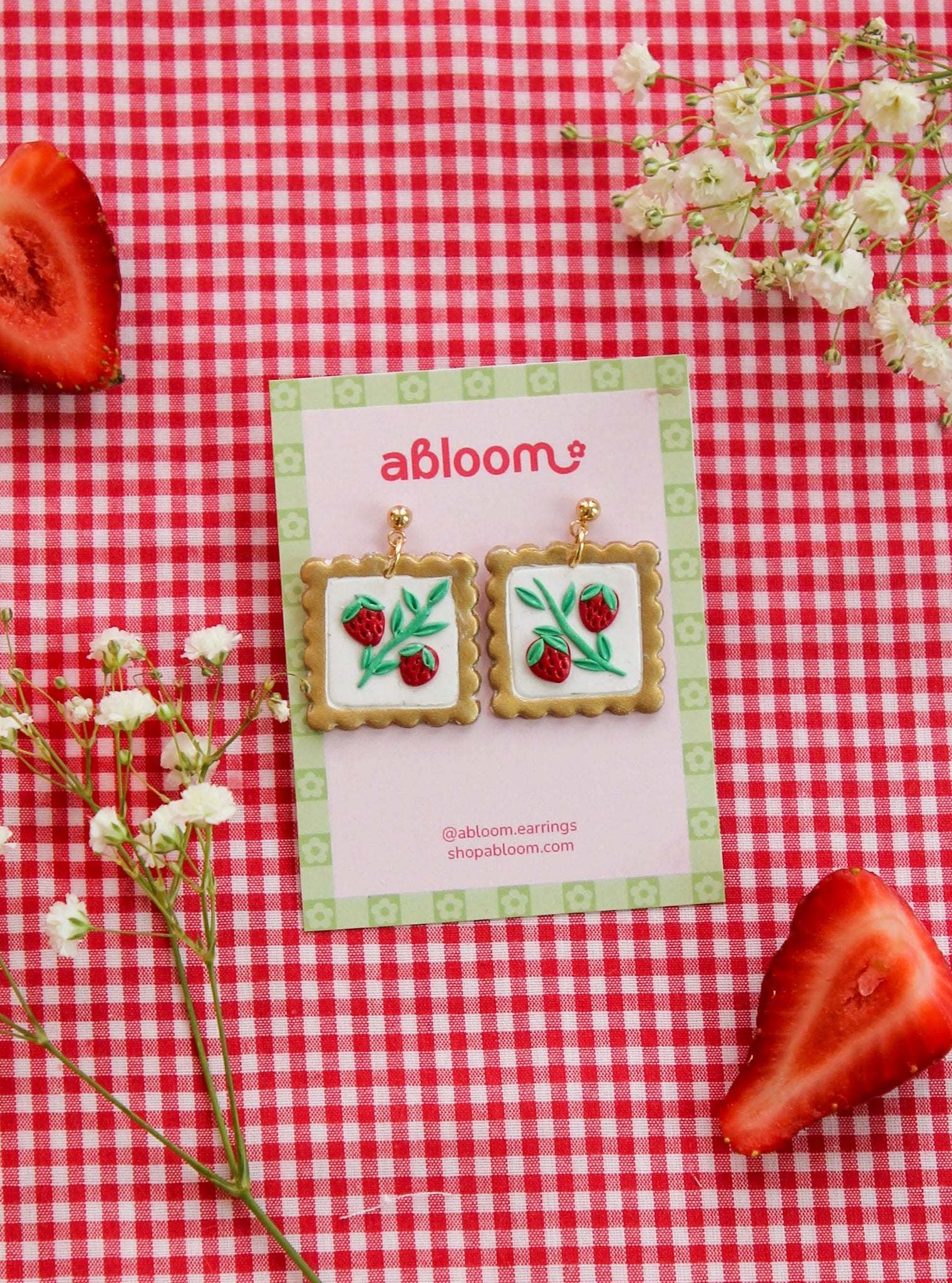 Fruit Postage Stamp Dangles