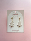 Light Pink Xmas Tree Earrings (Oopsy Daisy Collection)
