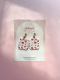 Printed Pumpkin Earrings (Oopsy Daisy Collection)