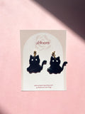 Black Cat Ghost Earrings (Oopsy Daisy Collection)