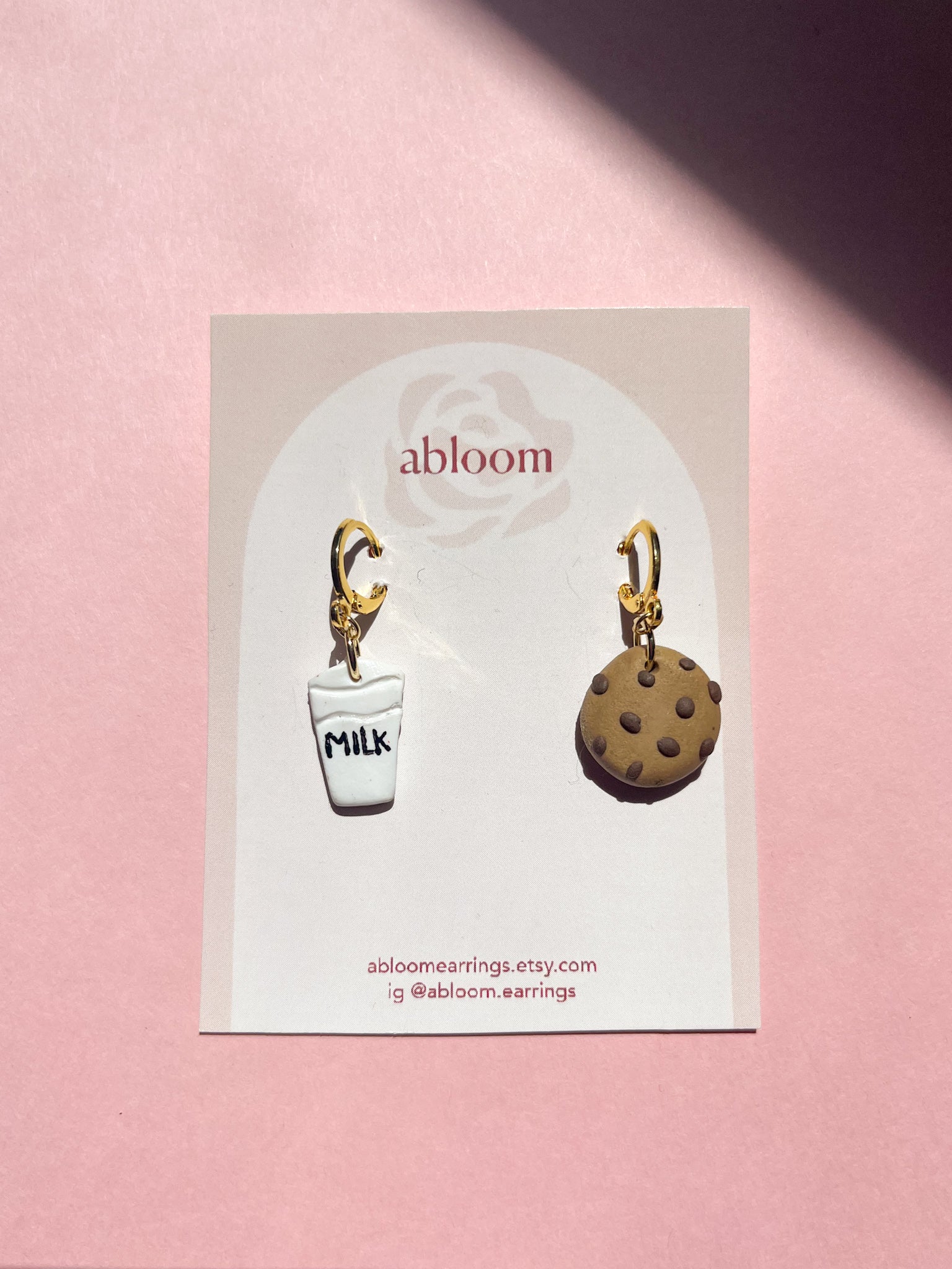 Milk/Cookie Earrings (Oopsy Daisy Collection)