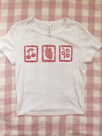 Berry Sweet Stamps Baby Tee (Oopsy Daisy Collection)