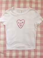 Floral Heart Baby Tee (Oopsy Daisy Collection)