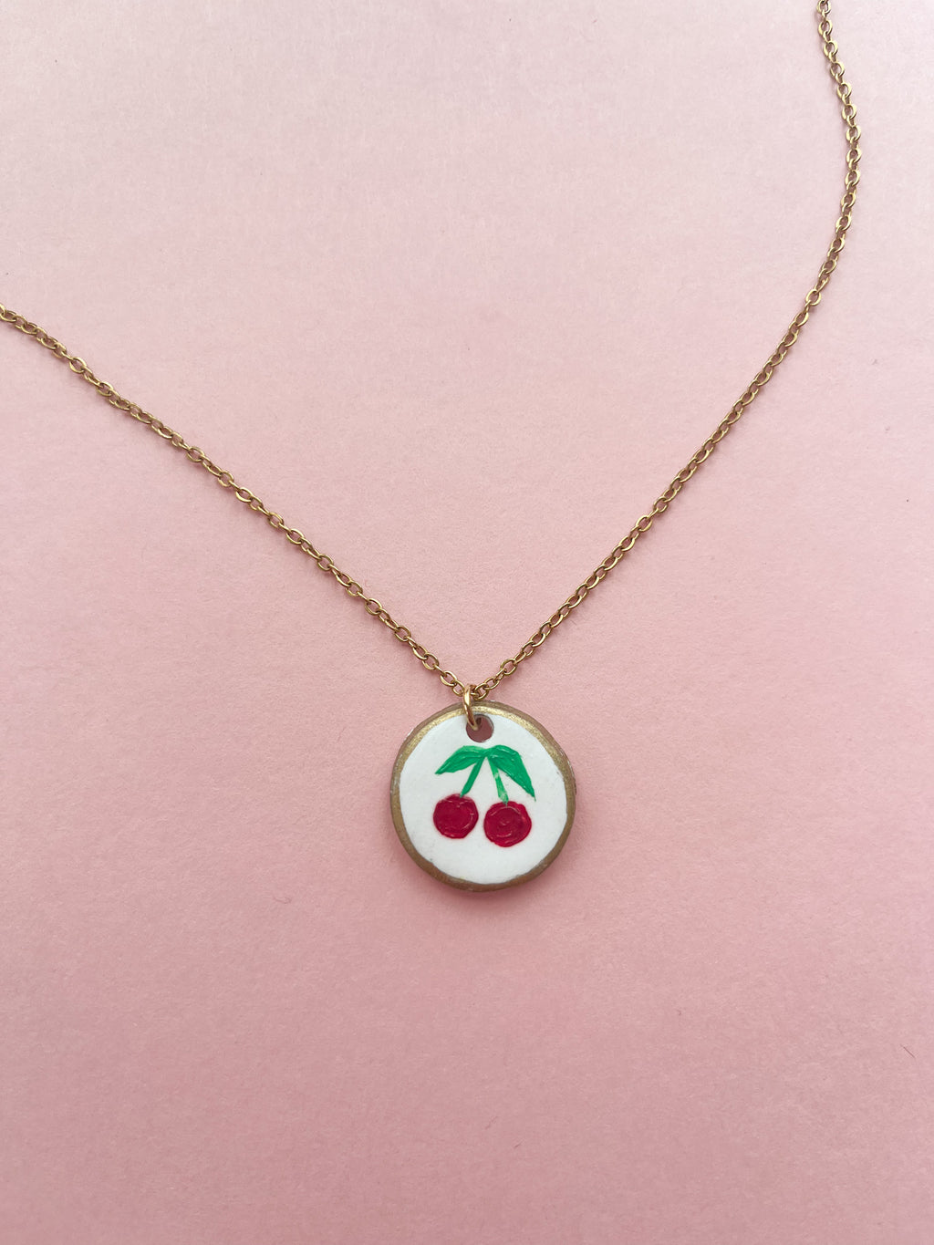 Cherry Charm Necklace (Oopsy Daisy Collection)
