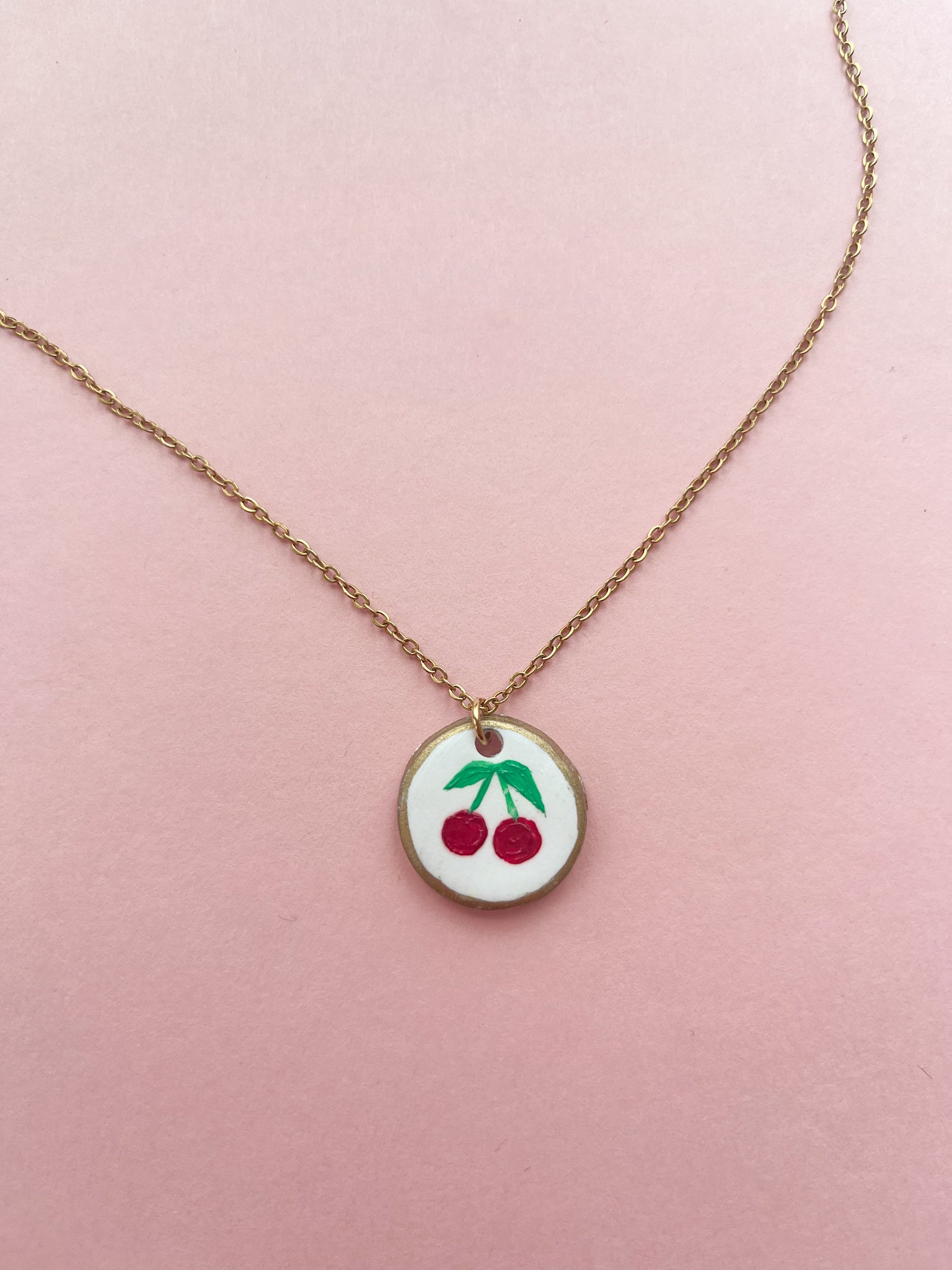 Cherry Charm Necklace (Oopsy Daisy Collection)