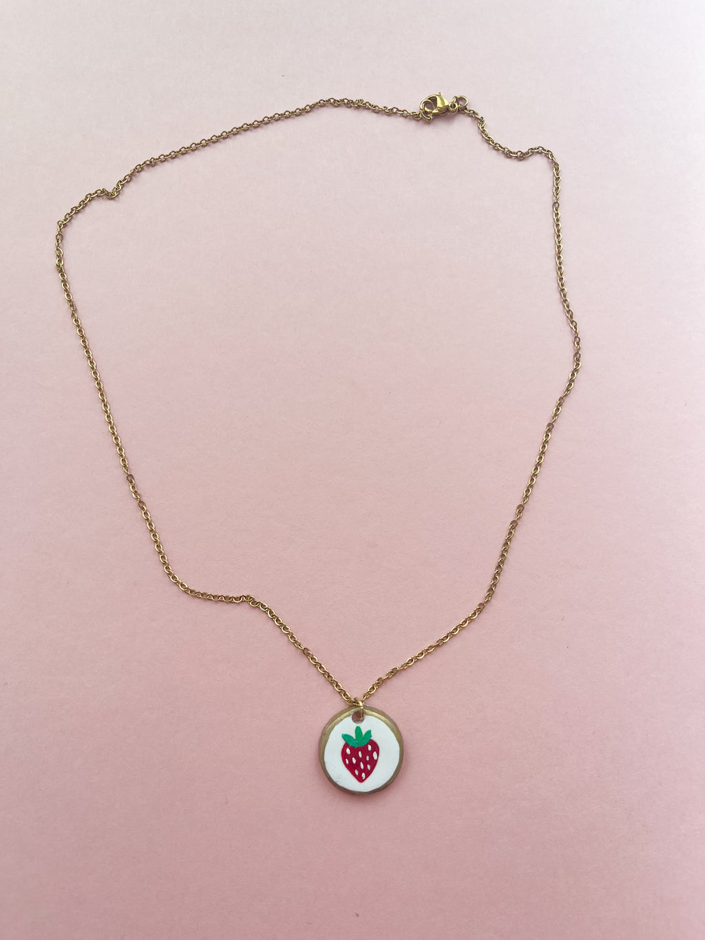 Strawberry Charm Necklace (Oopsy Daisy Collection)