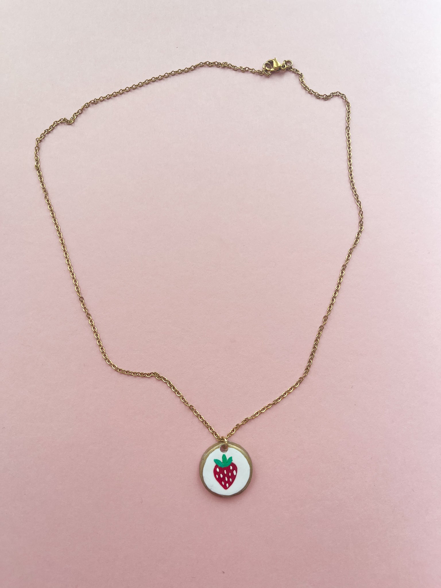 Strawberry Charm Necklace (Oopsy Daisy Collection)