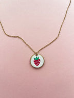 Strawberry Charm Necklace (Oopsy Daisy Collection)