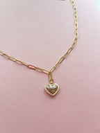 Fancy Heart Charm Necklace (Oopsy Daisy Collection)