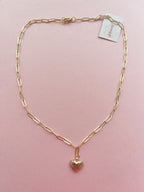 Fancy Heart Charm Necklace (Oopsy Daisy Collection)