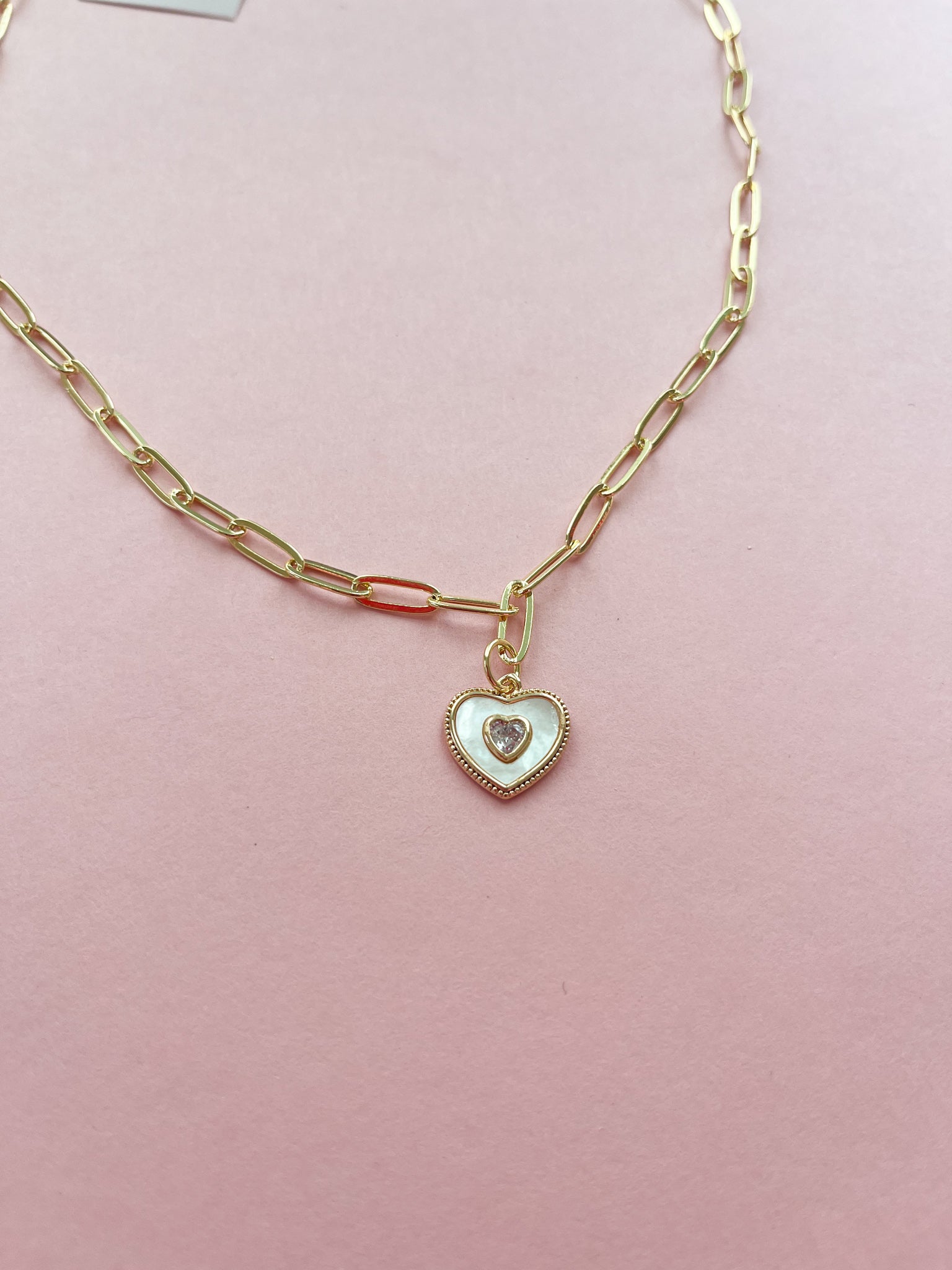 Heart Charm Necklace (Oopsy Daisy Collection)