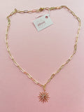 Sun Rays Charm Necklace (Oopsy Daisy Collection)