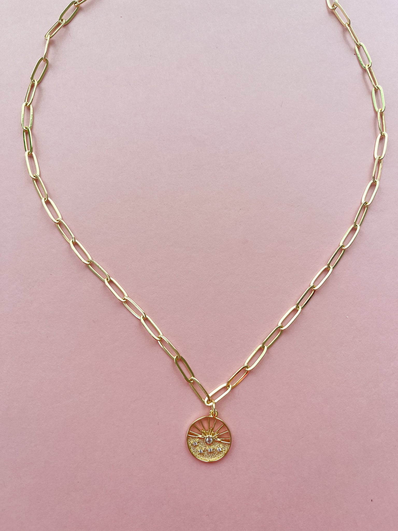 Sun Horizon Charm Necklace (Oopsy Daisy Collection)