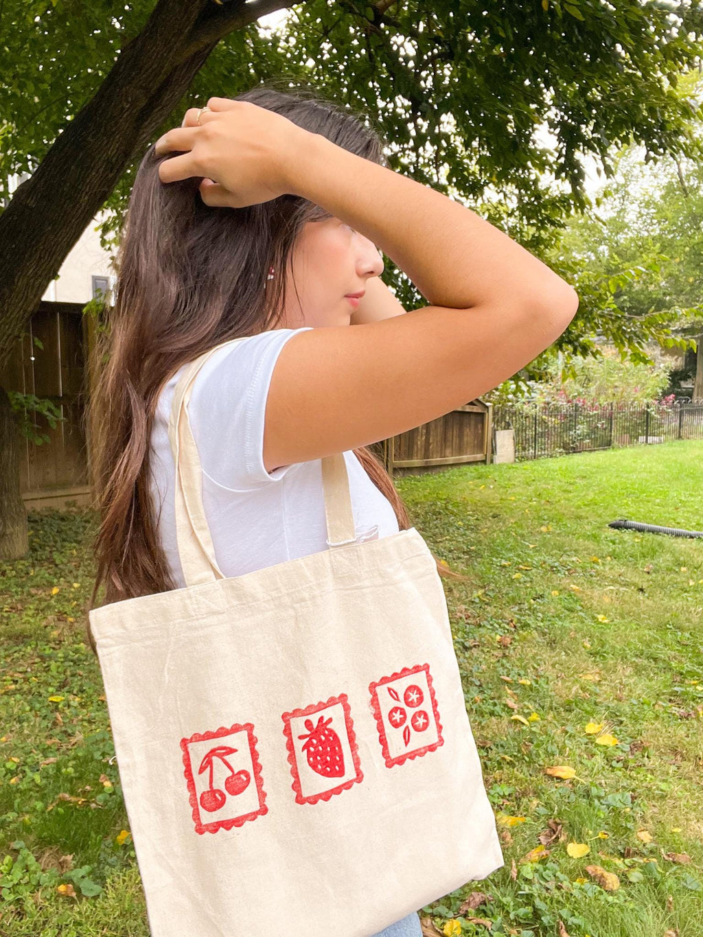 Berry Sweet Stamp Tote Bags