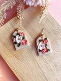 Soft Spring Blooms Arch Earrings
